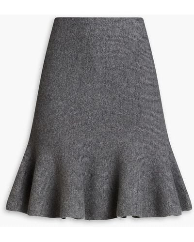 Jil Sander Wool And Cashmere-blend Skirt - Grey