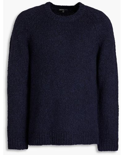 James Perse Ribbed-knit Jumper - Blue