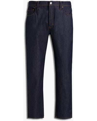 Acne Studios River Tapered Cropped Denim Jeans - Blue