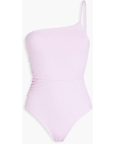 Bondi Born Sibella badeanzug mit asymmetrischer schulterpartie - Pink
