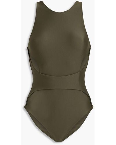 Nina Ricci Cutout Swimsuit - Green