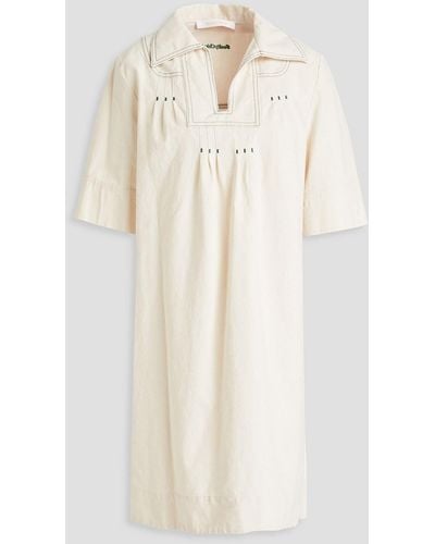 See By Chloé Embroidered Cotton Dress - Natural