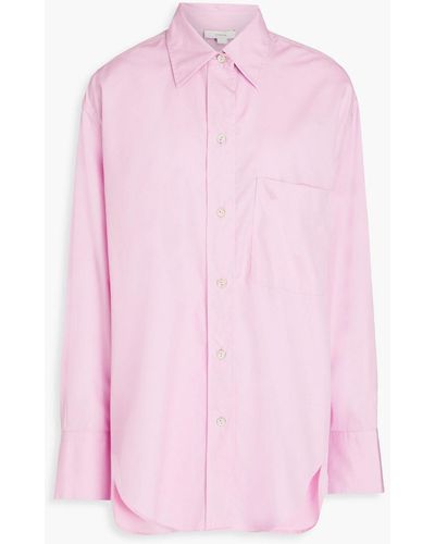 Vince Hemd aus baumwollpopeline - Pink