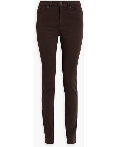 James Purdey & Sons Cotton-blend Twill Skinny Pants - Brown