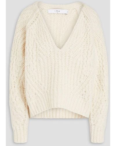 IRO Pullover aus rippstrick - Weiß