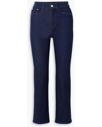 Wandler Carnation Cropped Mid-rise Straight-leg Jeans - Blue
