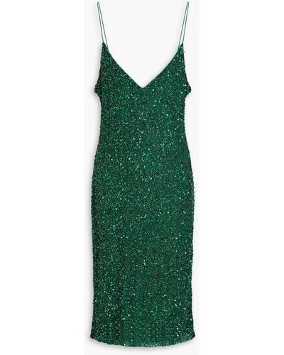retroféte Embellished Tulle Dress - Green