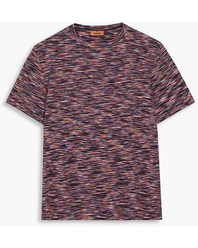 Missoni T-shirt aus baumwoll-jersey in space-dye-optik - Lila