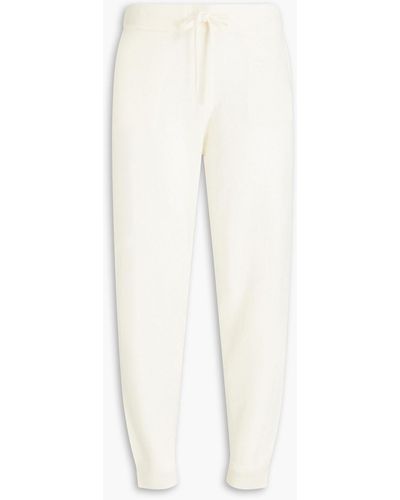 Chinti & Parker Wool And Cashmere-blend Track Trousers - Natural