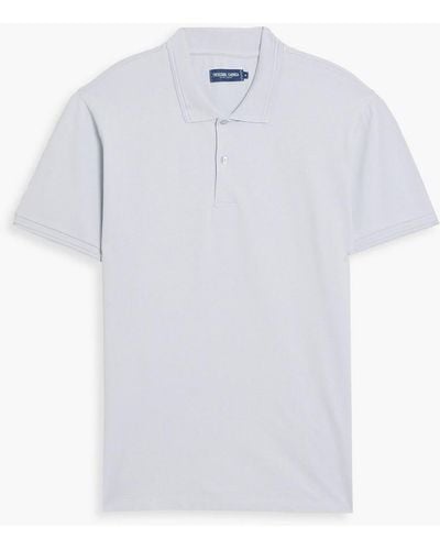 Frescobol Carioca Dias Stretch Cotton And Lyocell-blend Piqué Polo Shirt - White