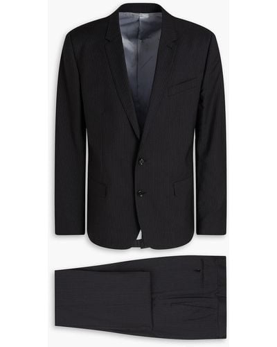 Dolce & Gabbana Pinstriped Wool Suit - Black
