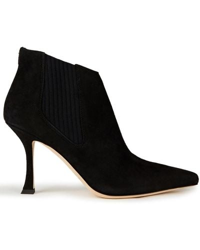 Jimmy Choo Maiara 90 Suede Ankle Boots - Black