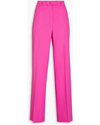 Maje Crepe Straight-leg Pants - Pink