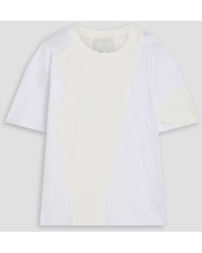 3.1 Phillip Lim Cutout Cotton-jersey T-shirt - White