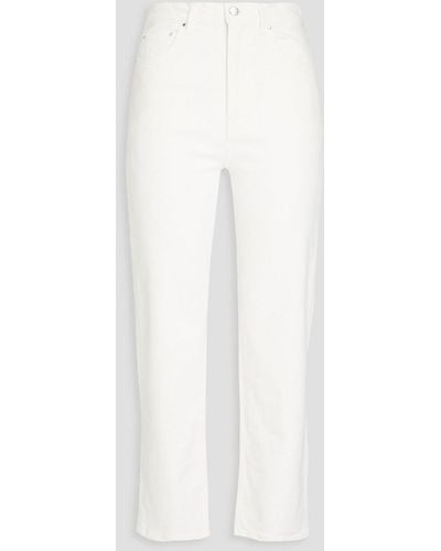 Claudie Pierlot Paquito Mid-rise Straight-leg Jeans - White