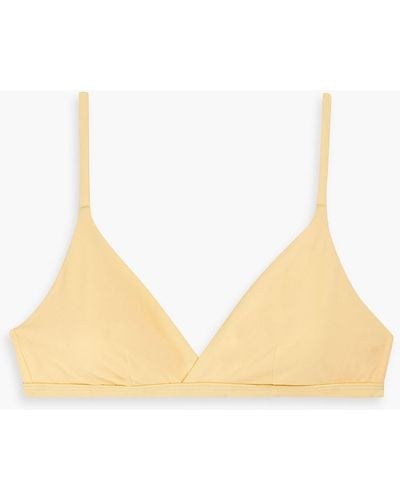Onia Malin Triangle Bikini Top - Yellow