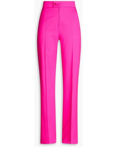 Altuzarra Wool-blend Twill Wide-leg Trousers - Pink