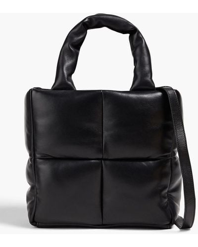 Stand Studio Rossane Quilted Leather Tote - Black