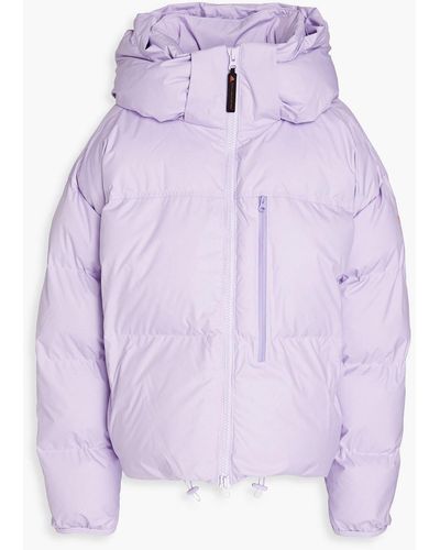 adidas By Stella McCartney Quilted Shell Hooded Jacket - Purple