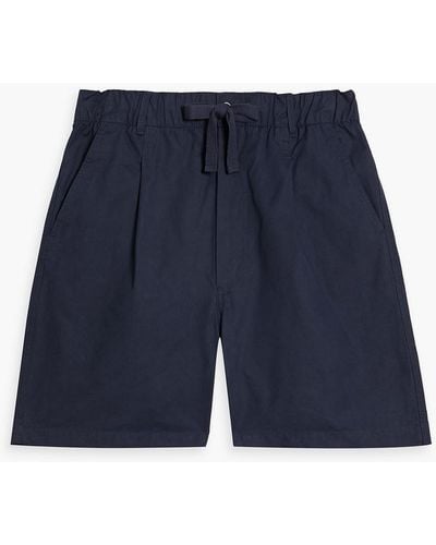 Alex Mill Cotton-blend Drawstring Shorts - Blue