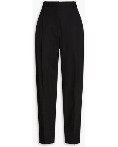 3.1 Phillip Lim Wool-blend Twill Tapered Trousers - Black