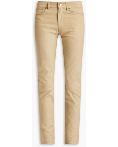 Dunhill Slim-fit Cotton-twill Chinos - Natural