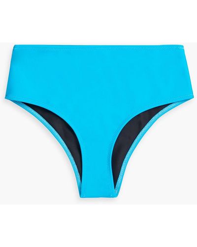 Solid & Striped Bella High-rise Bikini Briefs - Blue