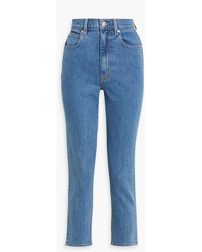 SLVRLAKE Denim Beatnik Cropped Mid-rise Skinny Jeans - Blue