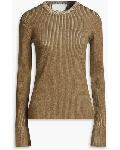 3.1 Phillip Lim Ribbed Wool-blend Sweater - Green