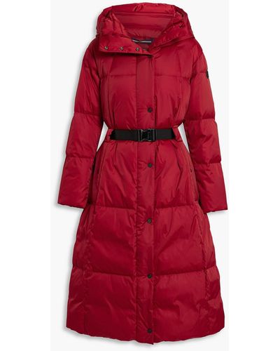 Fusalp Odette Quilted Shell Hooded Down Coat - Red