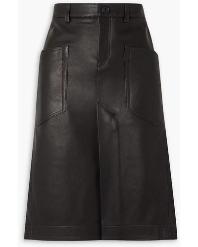 Petar Petrov Rima Leather Skirt - Black