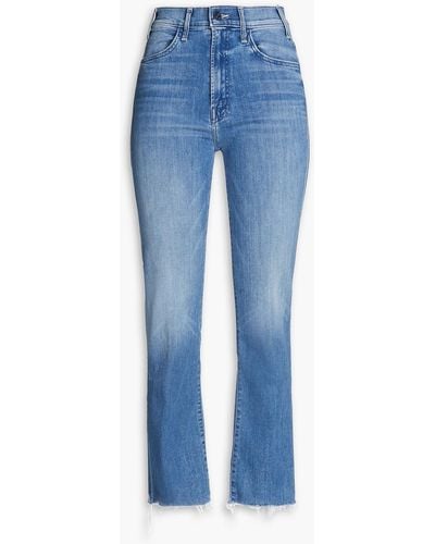 Mother The hustler kick-flare-jeans in ausgewaschener optik - Blau