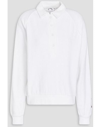 The Upside Zinnia Elle Cotton-terry Sweatshirt - White