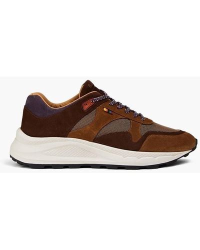 Paul Smith Suede And Canvas Sneakers - Brown