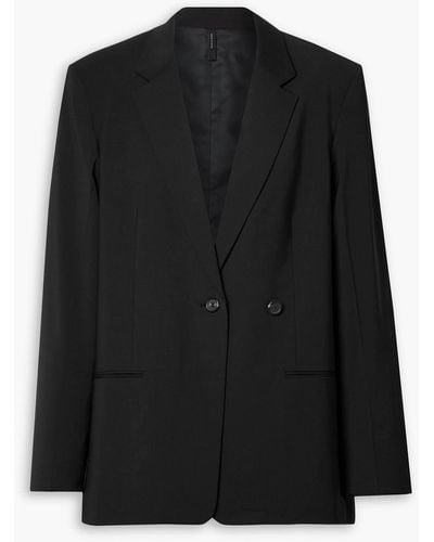 Helmut Lang Double-breasted Woven Blazer - Black