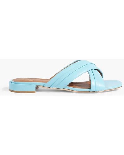 Malone Souliers Gavi 10 Leather Sandals - Blue