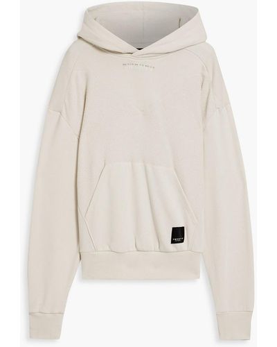Twenty Embroidered French Terry Hoodie - White