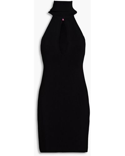 GAUGE81 Cutout Knitted Mini Dress - Black