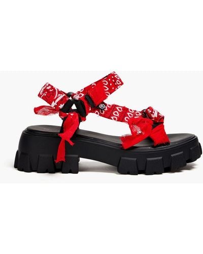 ARIZONA LOVE Trekky sandalen aus webstoff mit paisley-print - Rot