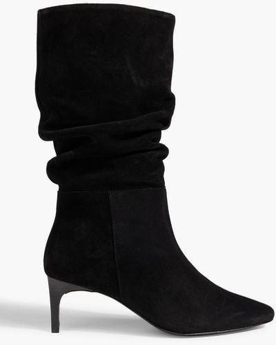 Iris & Ink Coraline Suede Boots - Black