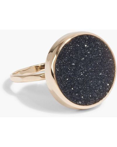 Melissa Joy Manning 14-karat Gold Druzy Ring - Blue