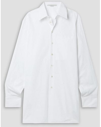 Stella McCartney Oversized Cotton-poplin Shirt - White