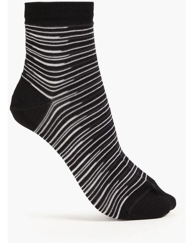 Missoni Knitted Cotton-blend Socks - Black