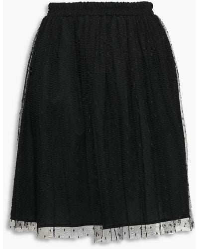 RED Valentino Point D'esprit Skirt - Black