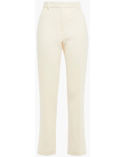 Rosetta Getty Wool-crepe Tapered Trousers - White
