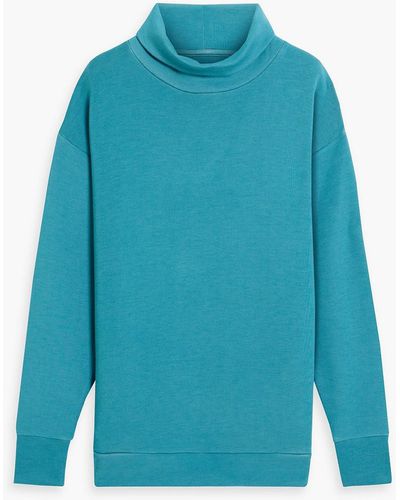 All Access Sweatshirt aus woll-jersey mit rollkragen - Blau