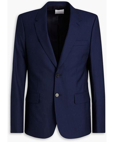 Sandro Wool Suit Jacket - Blue