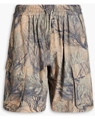 Yeezy Printed cotton shell shorts - Mehrfarbig