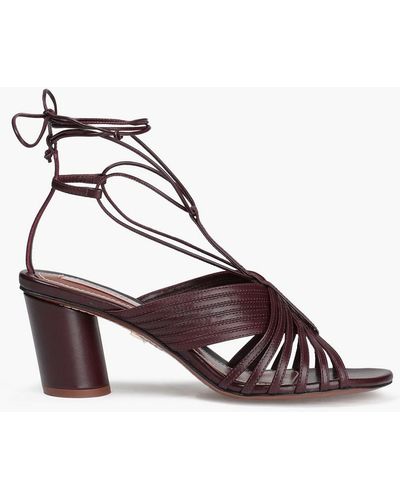 Zimmermann Lace-up Leather Sandals - Multicolor