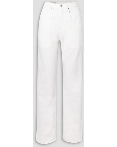 Victoria Beckham Mia High-rise Wide-leg Jeans - White